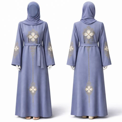 Elegant Nidha Embroidered Single Abaya