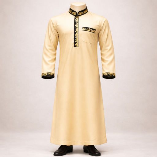 Premium Soft Silk Thobe – Elegant & Comfortable