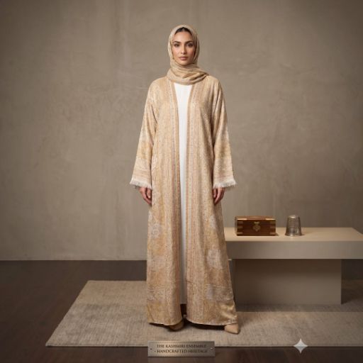The Kashmiri Ensemble &ndash; Handcrafted Paisley Luxury Abaya