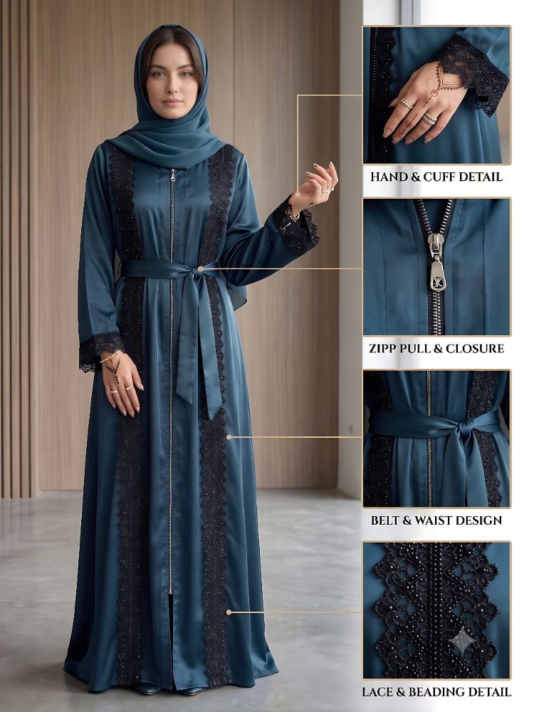 The Empress Zippered Abaya &ndash; Luxury Edition by Sunnah UK