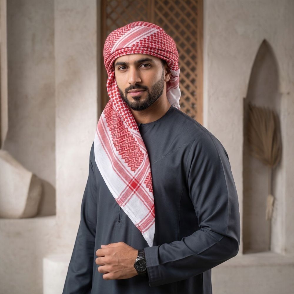 Premium Ready-Made Arabian Turban Hat for Men | Pre-Tied Pagri Cap | Traditional Headwear for Eid & Festivals