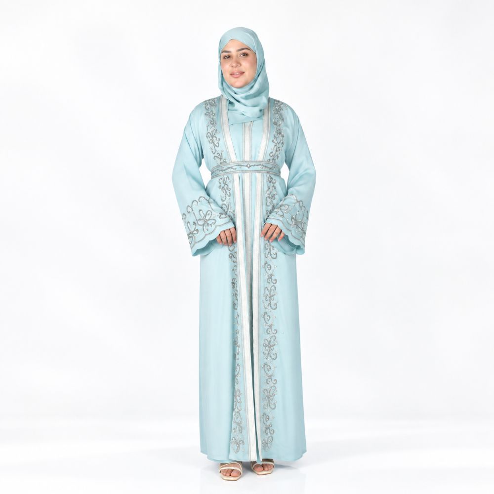 Luxury 4 Piece Arabiayn Caftan Abaya Set | Party Abaya