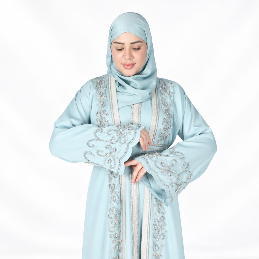 Luxury 4 Piece Arabiayn Caftan Abaya Set | Party Abaya