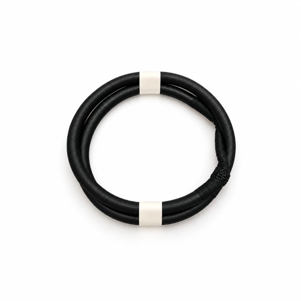 Traditional Black Agal for Men – Double Cord Arabic Headband