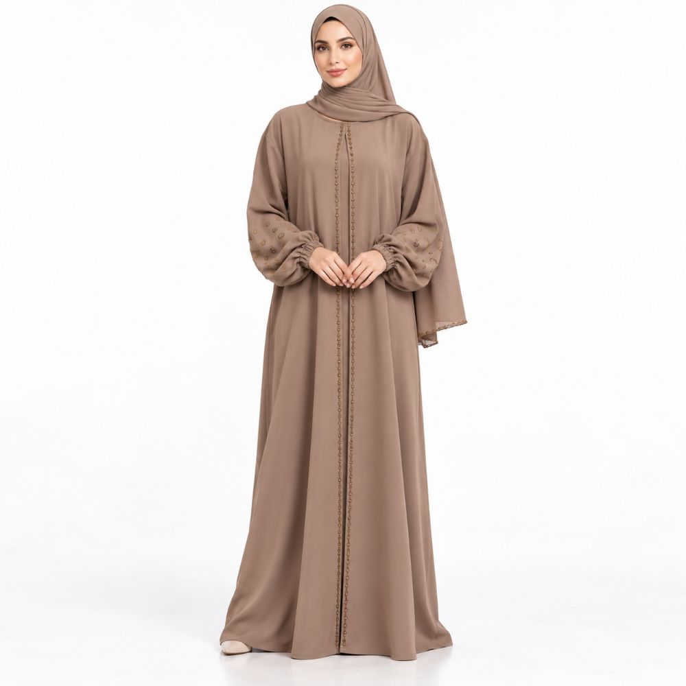 Nidha Georgette Premium Modest Abaya – Elegant Women's Islamic Clothing