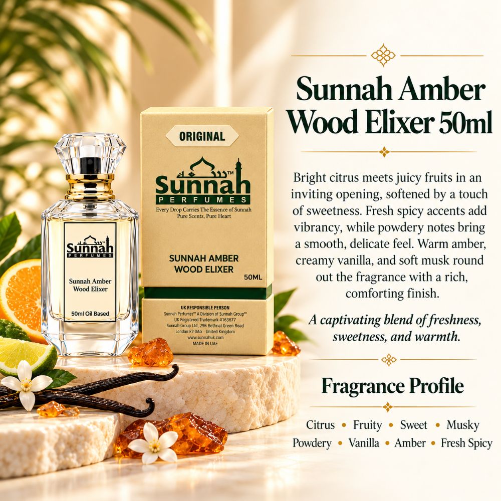 Sunnah Amber Wood Elixer 50ml &ndash; Oil-Based Perfume